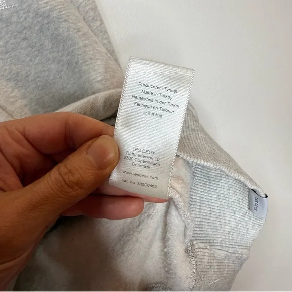 Les Deux Encore Half Zip Hoodie in grey size small - Picture 6 of 9